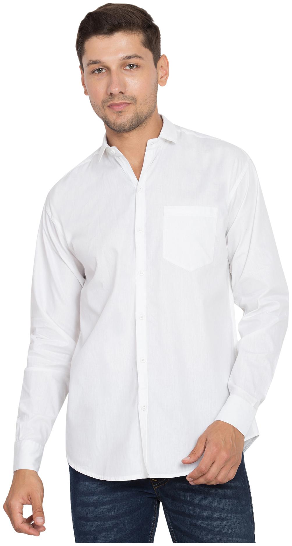 

American-Elm Men Regular fit Formal Shirt - White