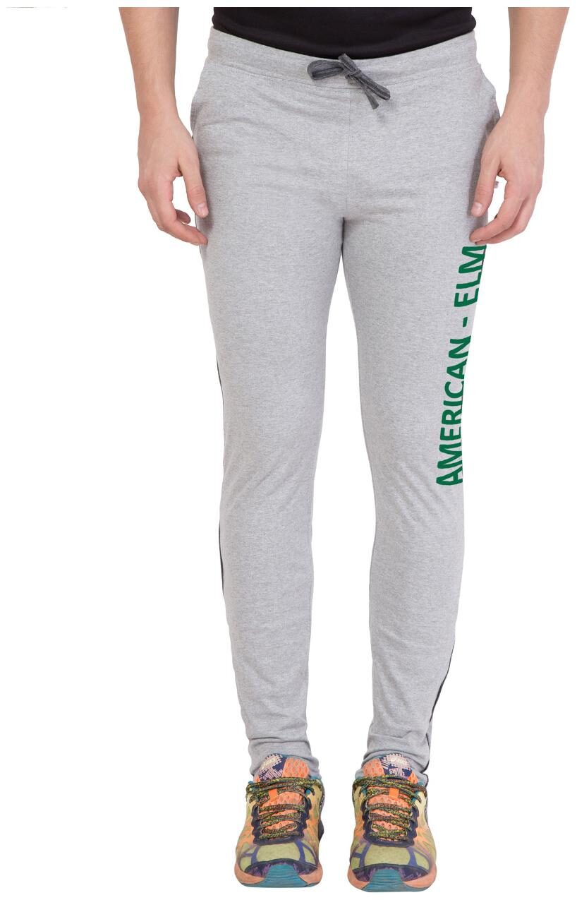 

American-Elm Grey Slim Fit Trackpant for Men