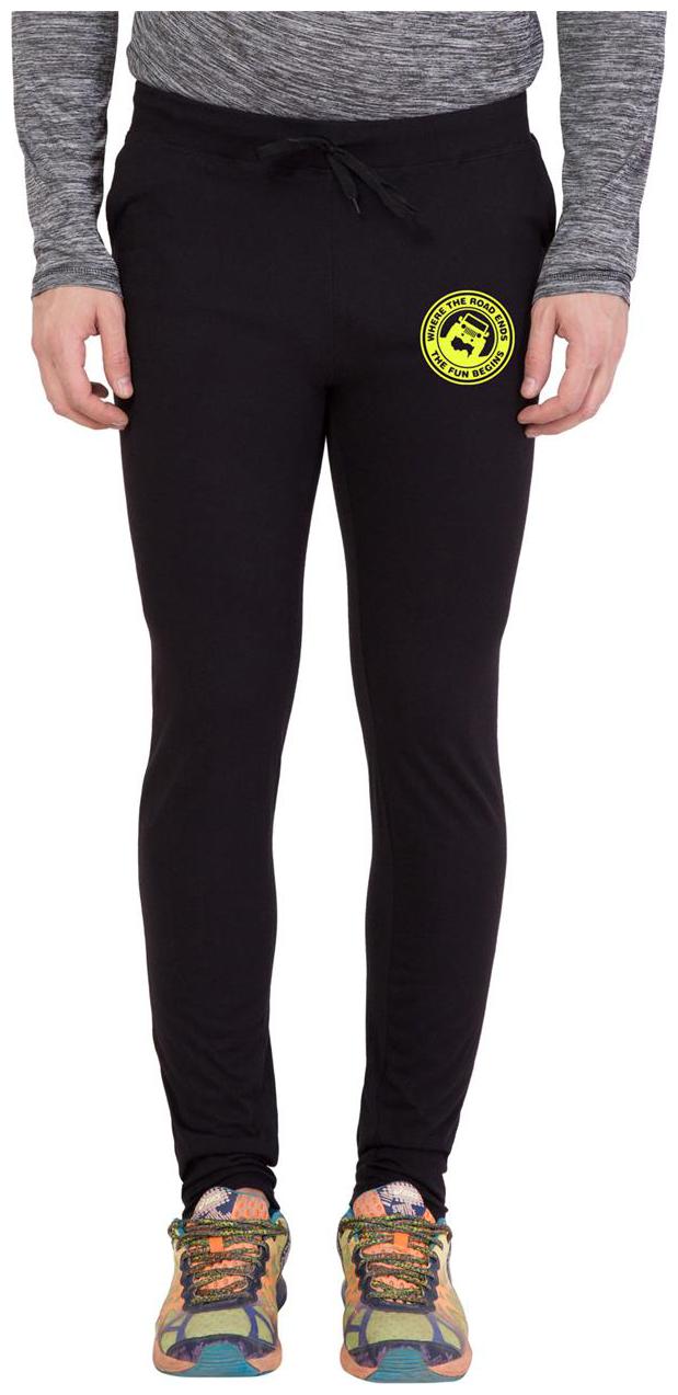 

American-Elm Men s Black Cotton Zeep Printed Jogger