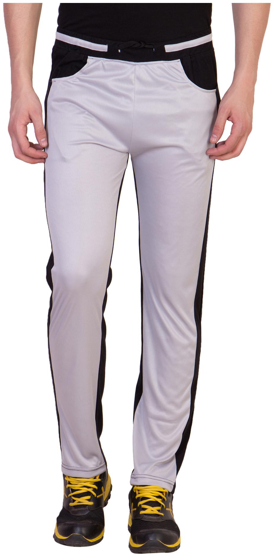 

American-Elm Men Grey Solid Slim fit Track pants