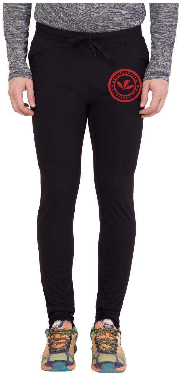

American-Elm Men s Black Slim Fit Printed Trackpant