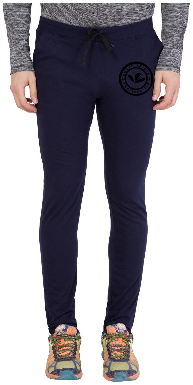 

American-Elm Men s Navy Blue Cotton Slim fir Trackpant