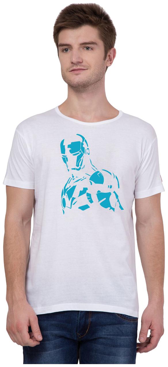 

American-Elm Men White Slim fit Cotton Round neck T-Shirt - Pack Of 1