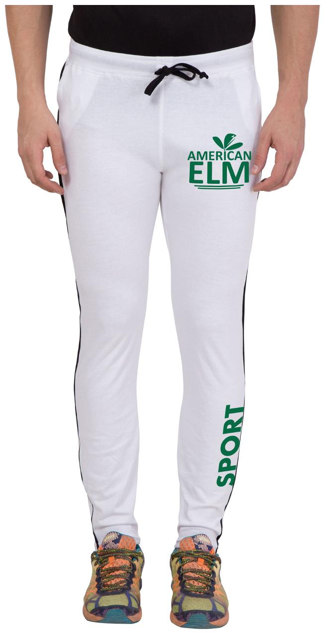 

American-Elm White Stylish Printed TrackWear for Men