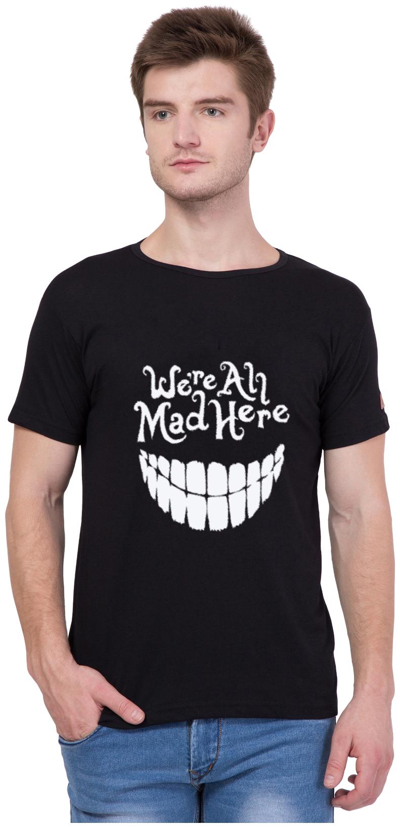 

American-Elm Men Black Slim fit Cotton Round neck T-Shirt - Pack Of 1