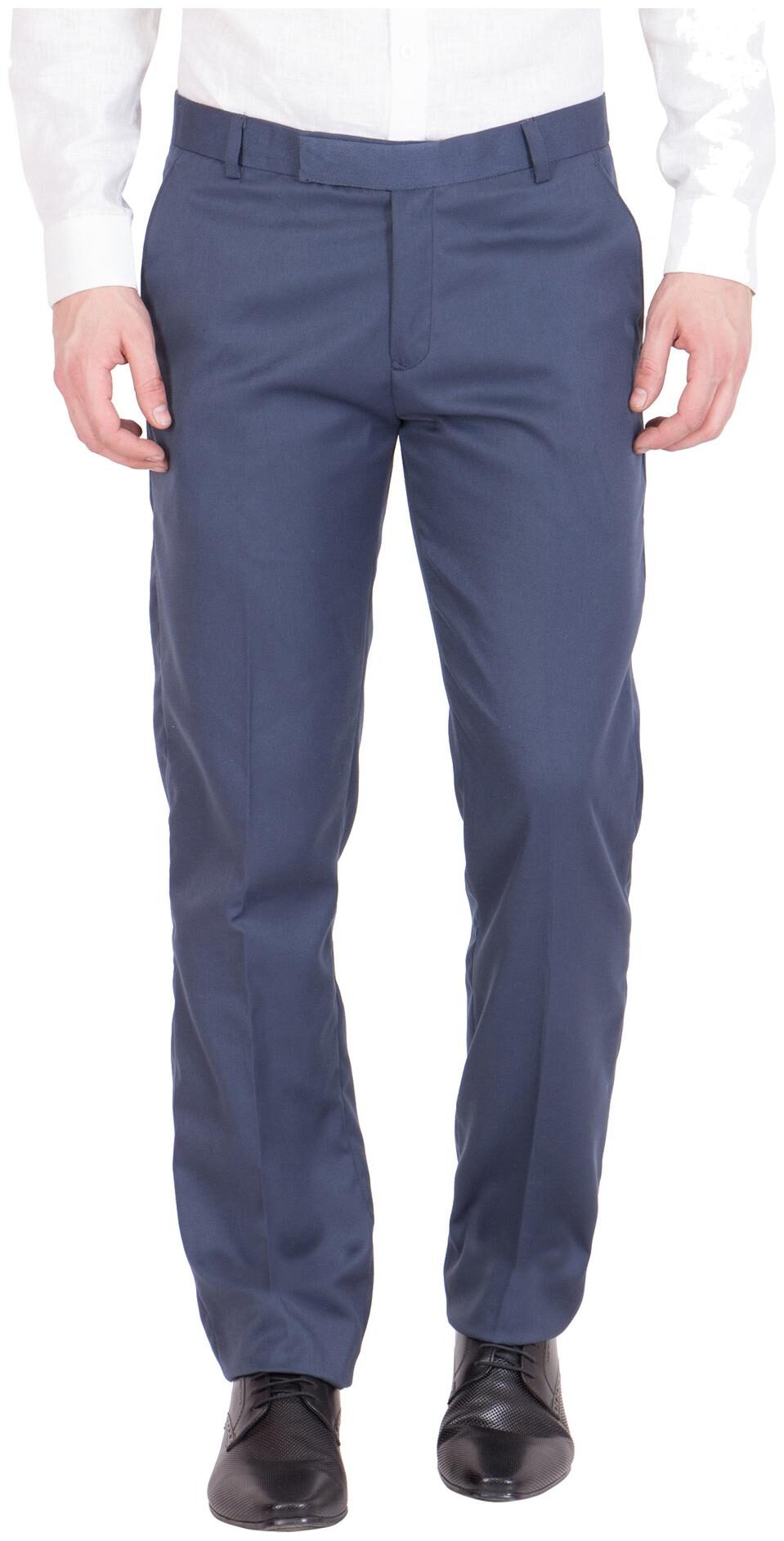 

American-Elm Men Solid Slim Fit Formal Trouser - Blue