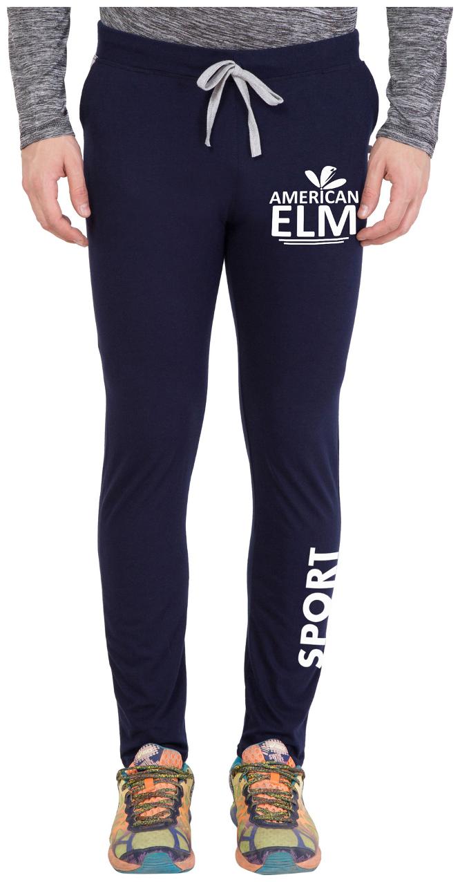 

American-Elm Men s Dark Blue Stylish Printed Track Lower
