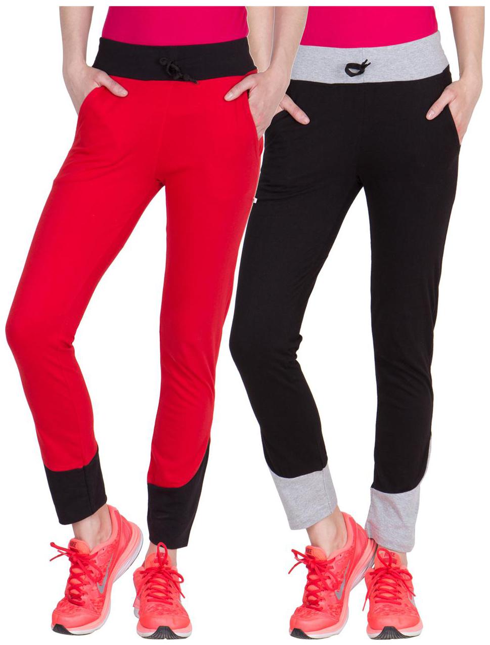 

American-Elm Women Regular fit Fleece Solid Track pants - Black
