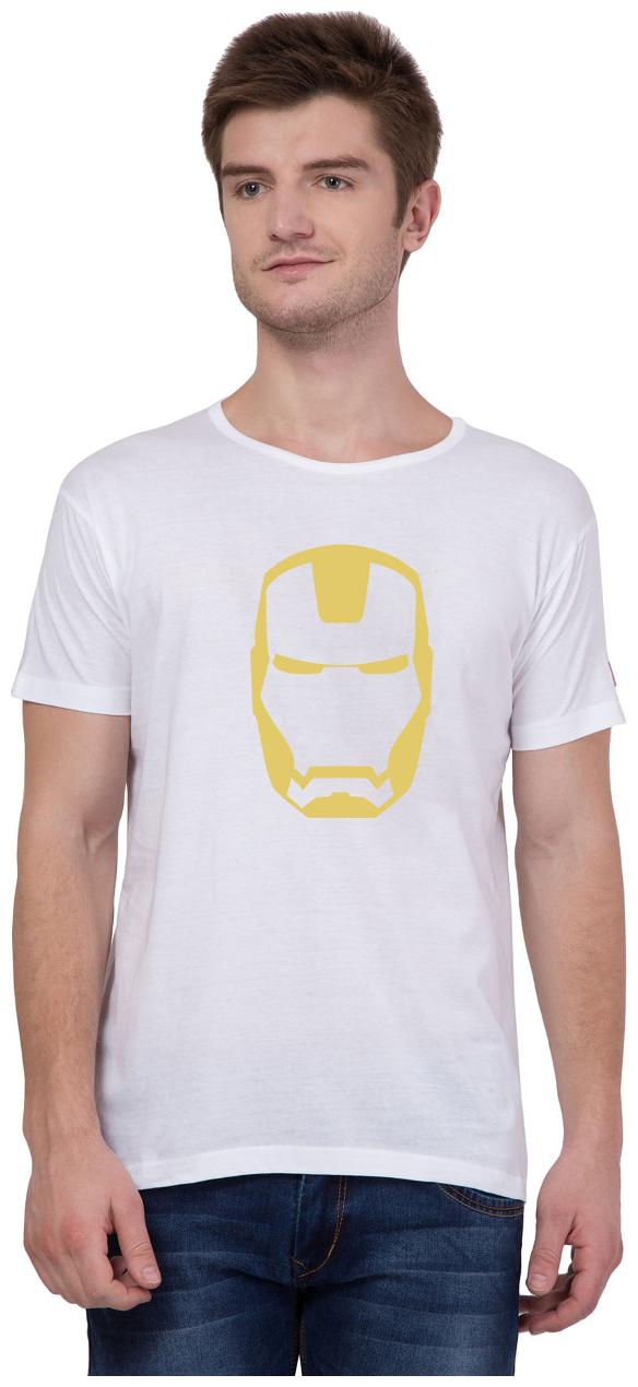 

American-Elm Men White Slim fit Cotton Round neck T-Shirt - Pack Of 1