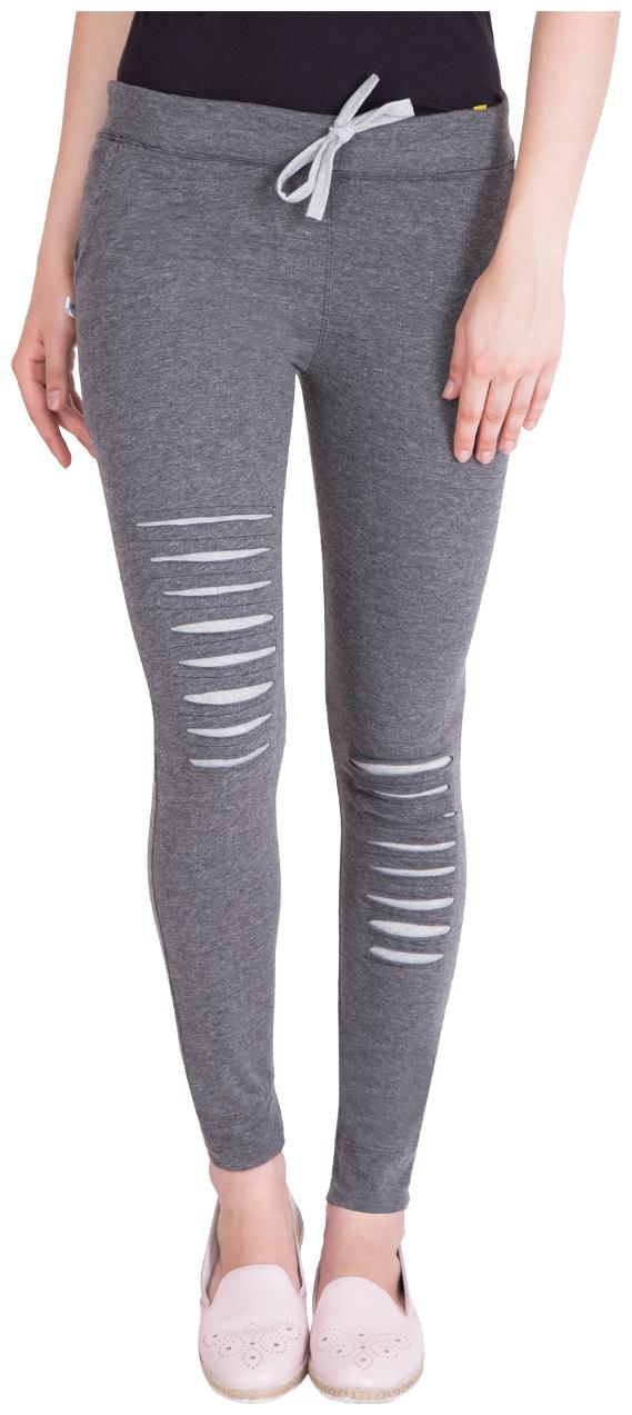 

American-Elm Women Regular fit Cotton Solid Track pants - Grey