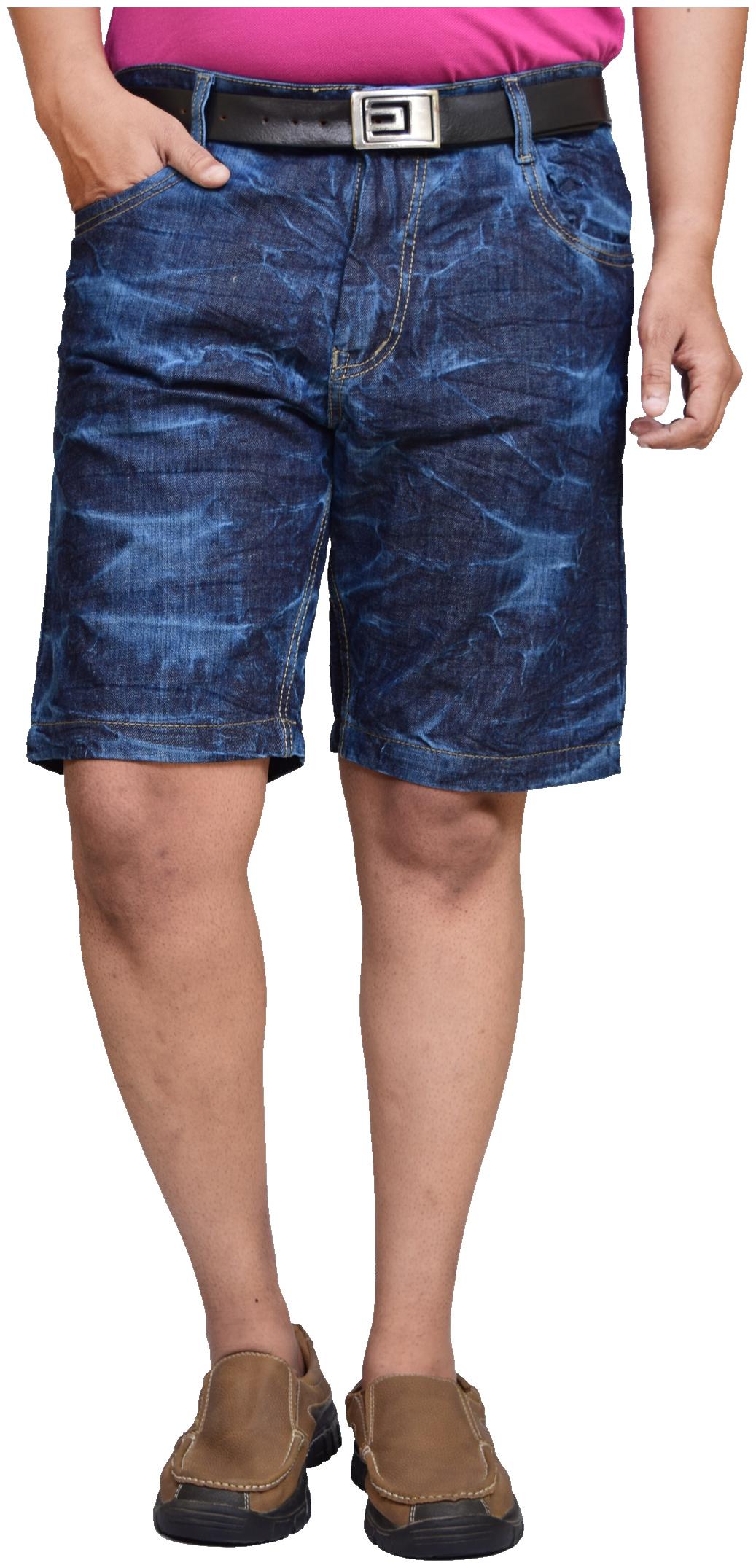 

American Noti Blue Denim Shorts Men Cotton Denim Shorts for Men