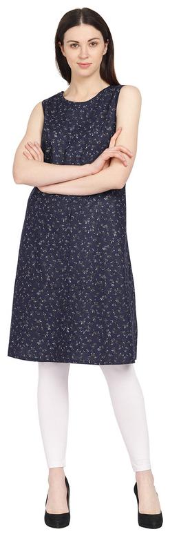 

Amodini Women Blue Floral Regular Kurta