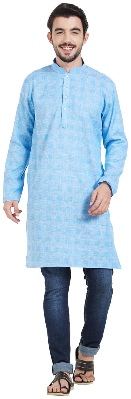 

Amora Men Blue Regular Fit Kurta