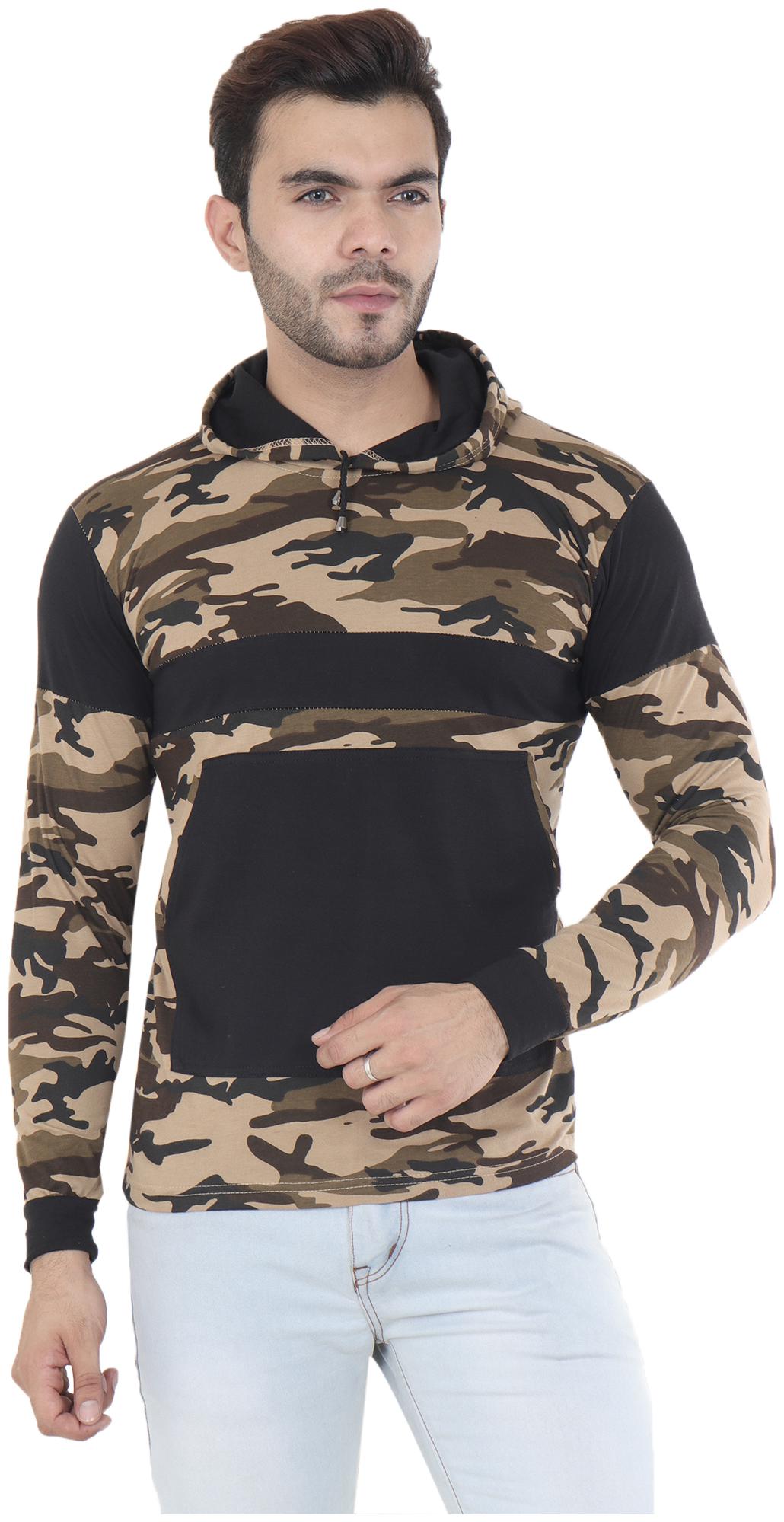

Ample Men Multi Regular fit Cotton Blend Hood T-Shirt - Pack Of 1