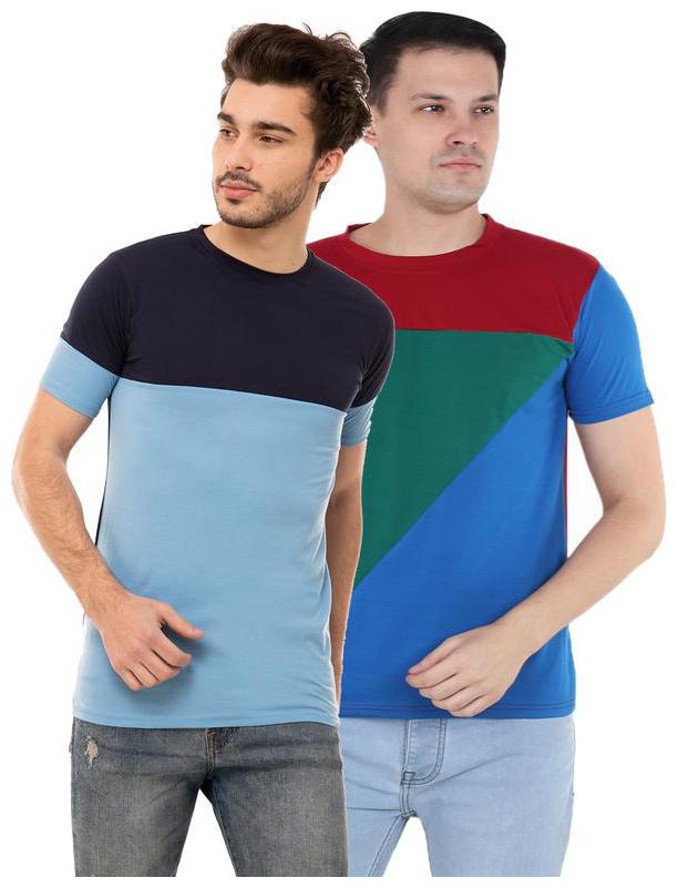 

Ample Men Multi Regular fit Cotton Blend Round neck T-Shirt - Pack Of 2