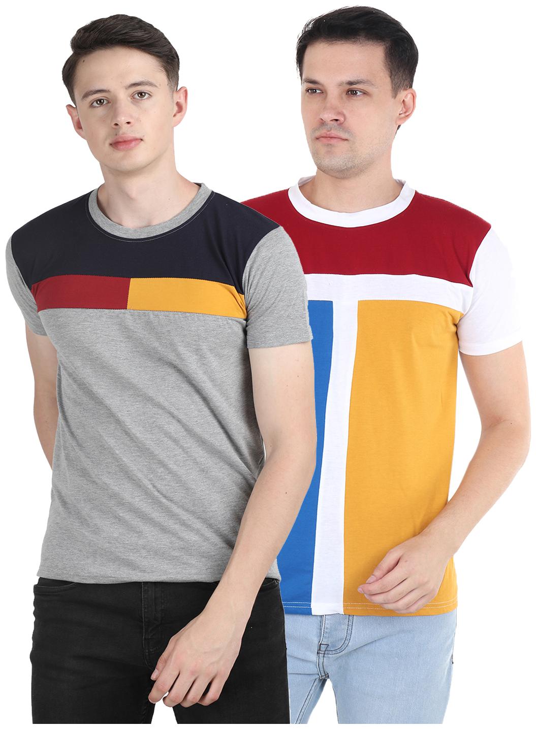 

Ample Men Multi Regular fit Cotton Round neck T-Shirt - Pack Of 2