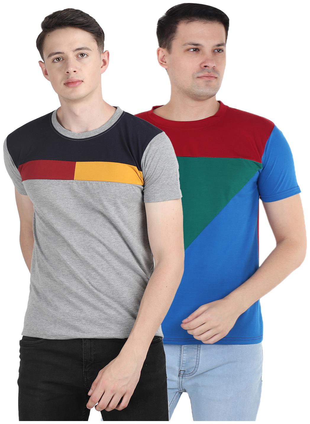 

Ample Men Multi Regular fit Cotton Round neck T-Shirt - Pack Of 2