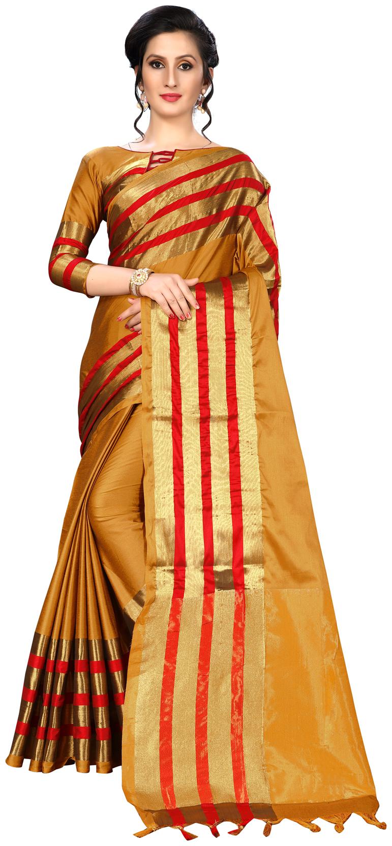 

Amrutam Fab Banarasi Silk Saree Yellow