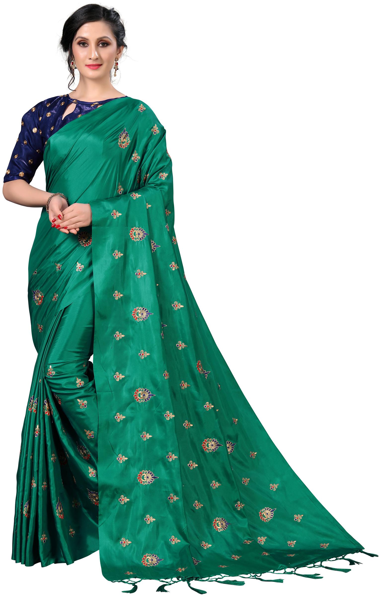 

Amrutam Fab Silk Universal Saree Green