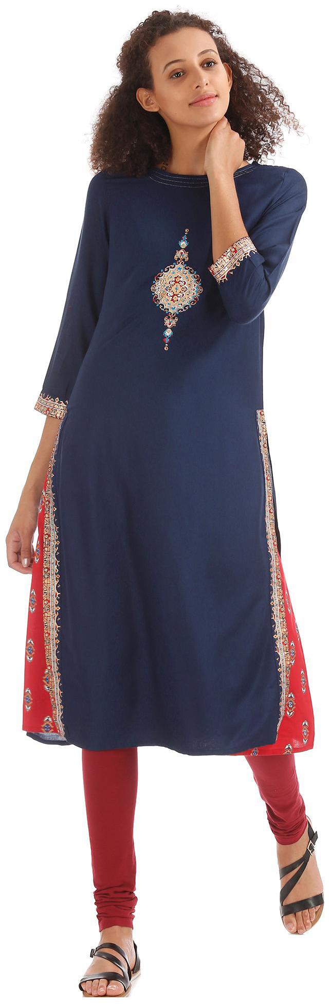 

Anahi Women Multi Printed Layered Kurta
