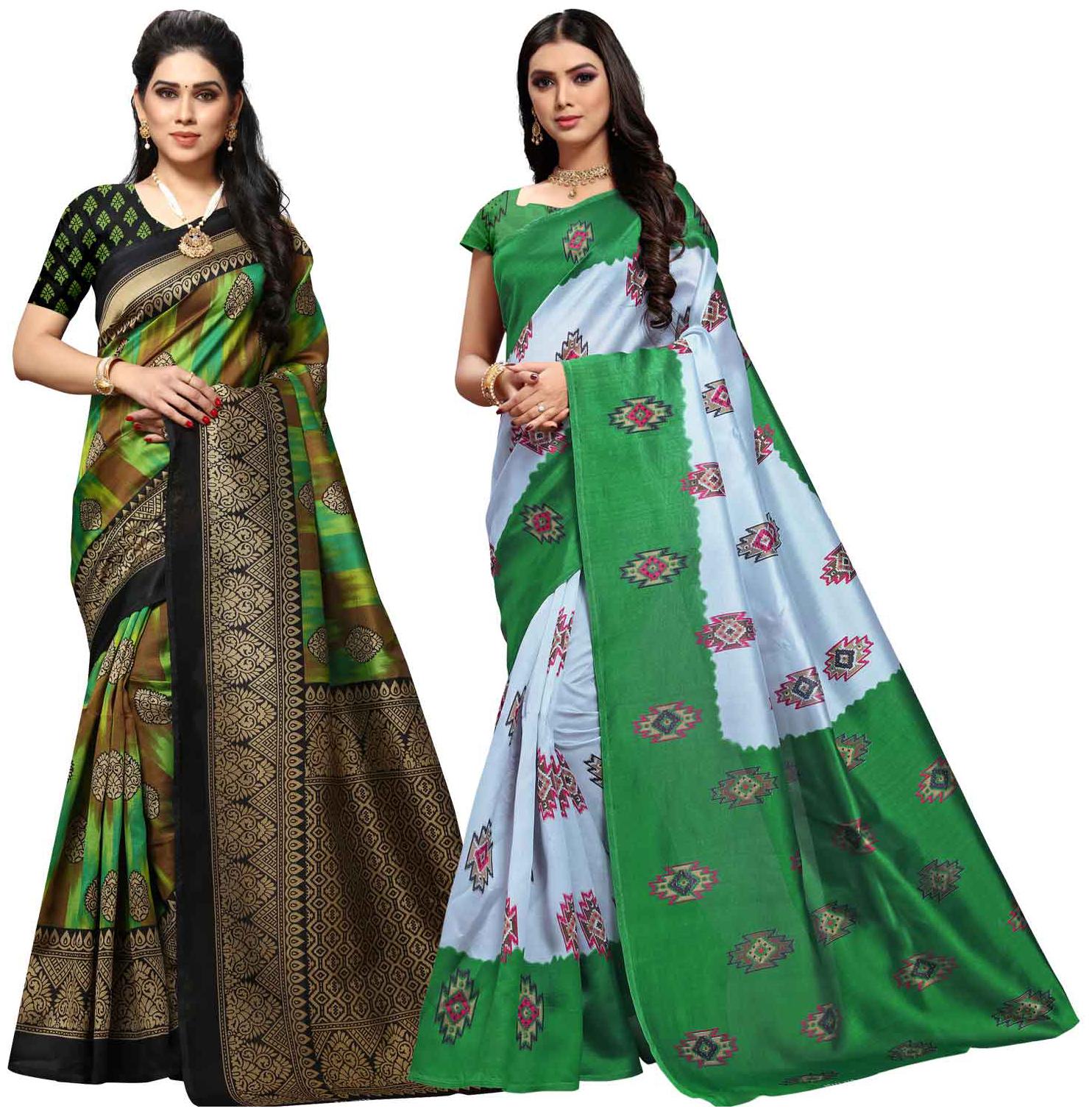 

Anand Sarees Silk Printed Multi Color Regular Saree