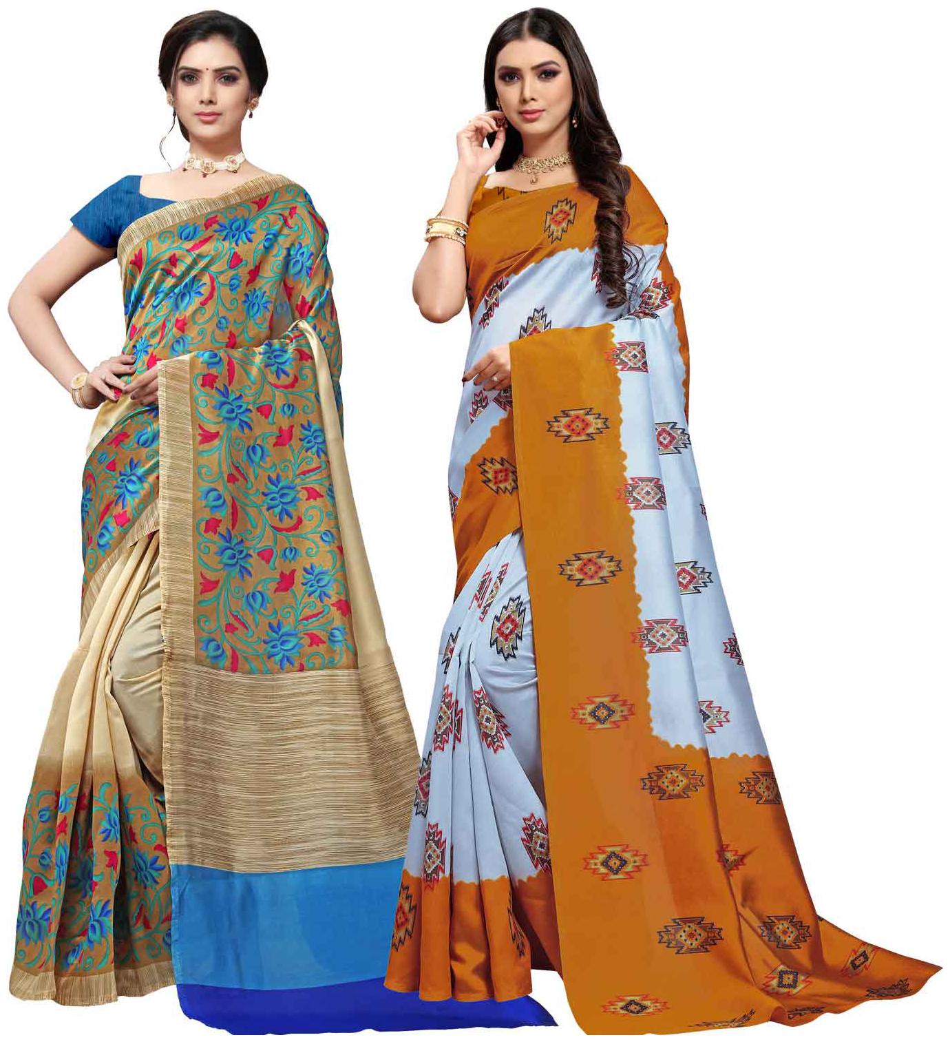 

Anand Sarees Silk Printed Multi Color Regular Saree
