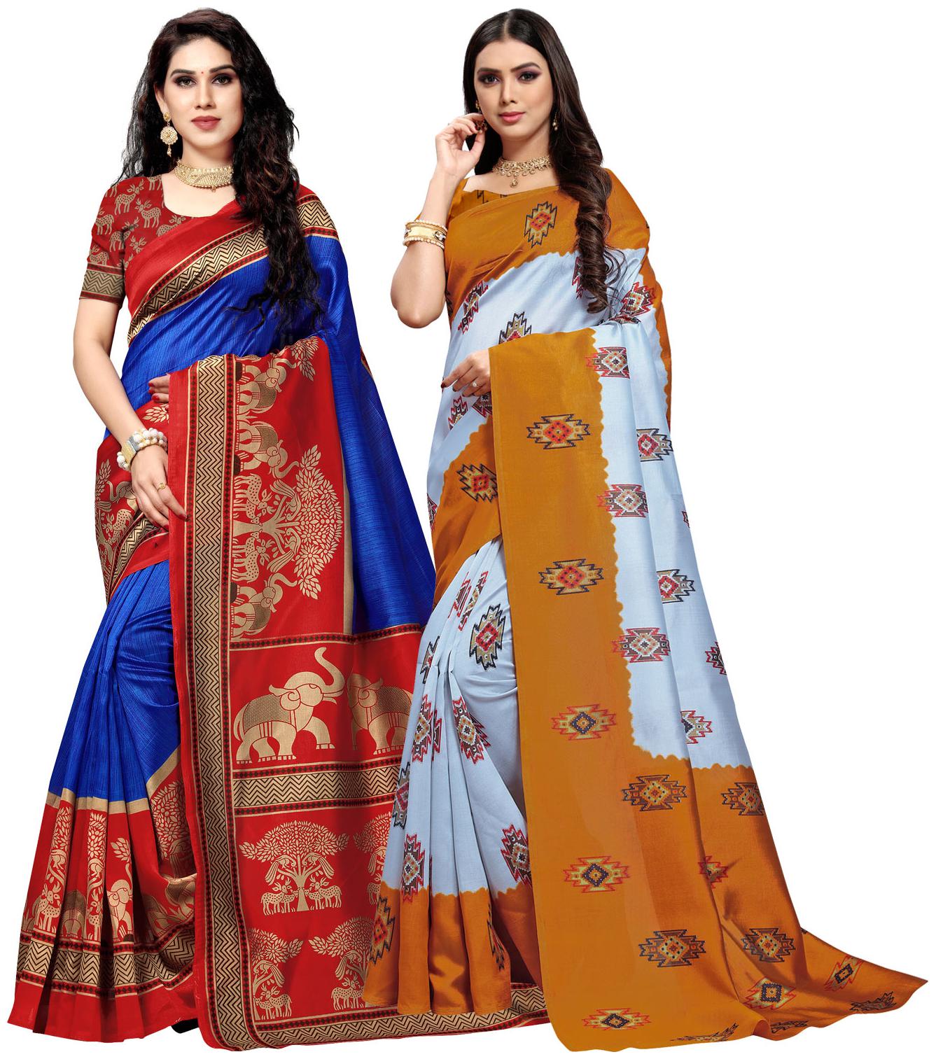 

Anand Sarees Silk Printed Multi Color Regular Saree