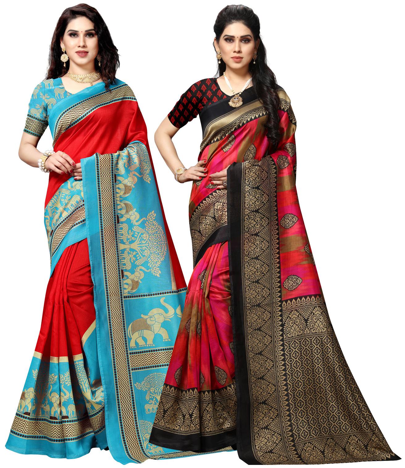 

Anand Sarees Silk Printed Multi Color Regular Saree