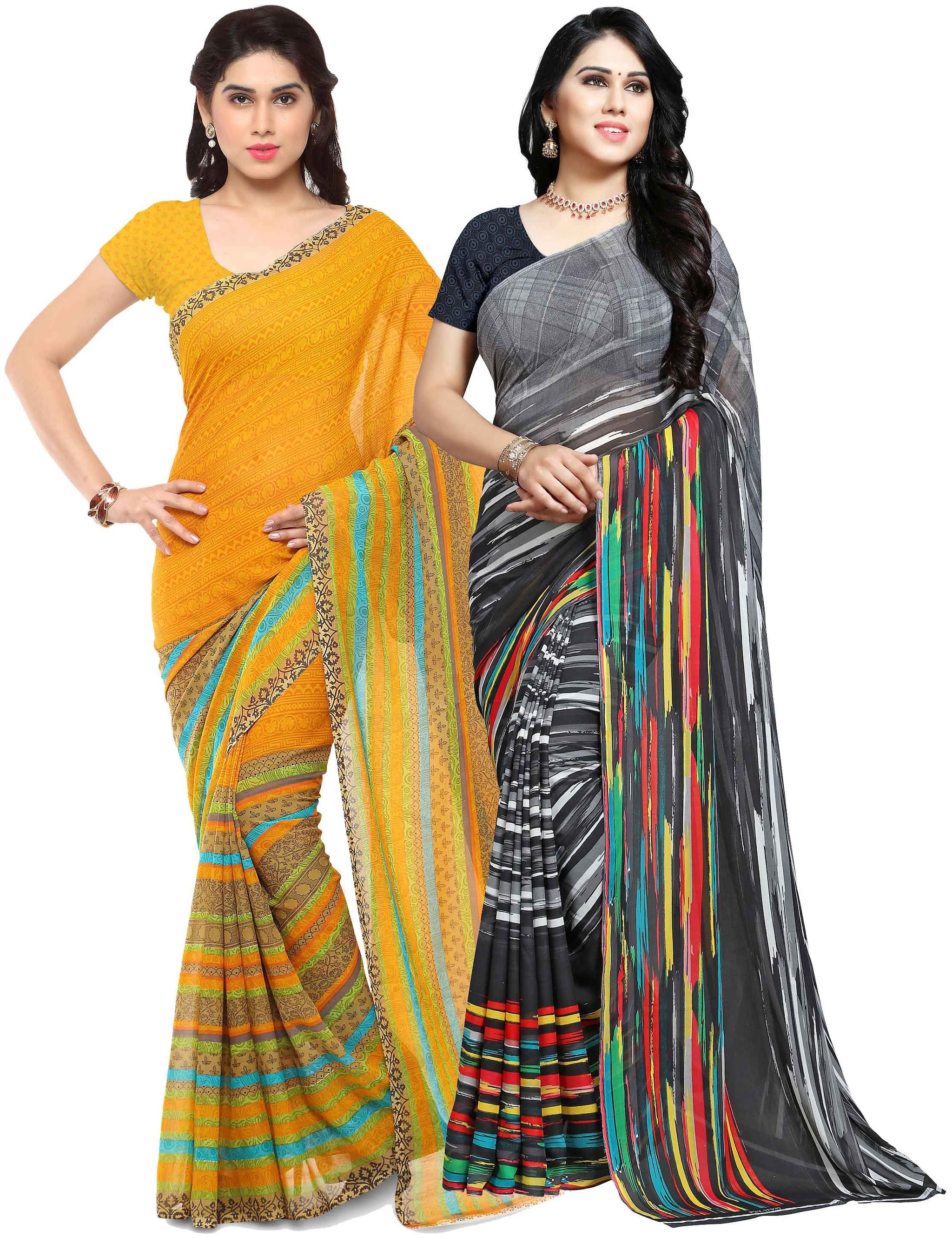 

Anand Sarees Georgette Work Printed Saree Multi