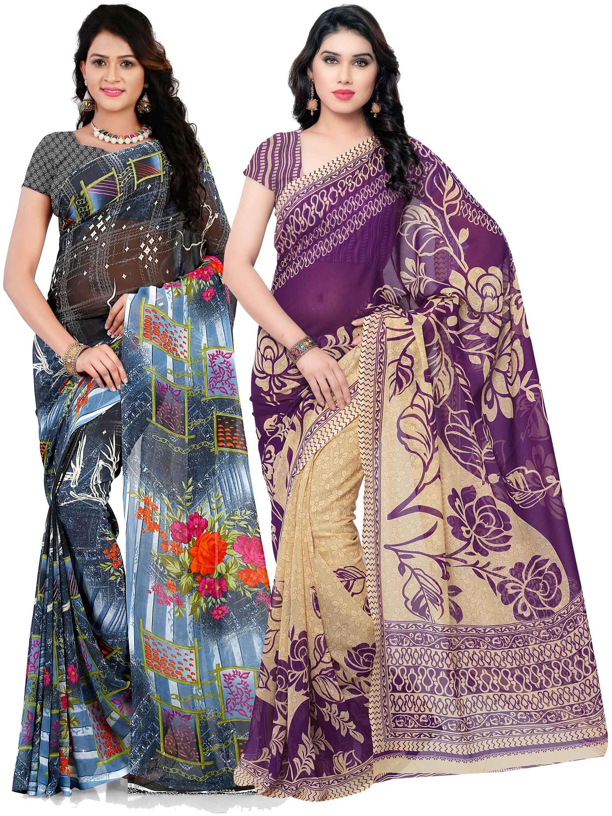

Anand Sarees Georgette Work Printed Saree Multi