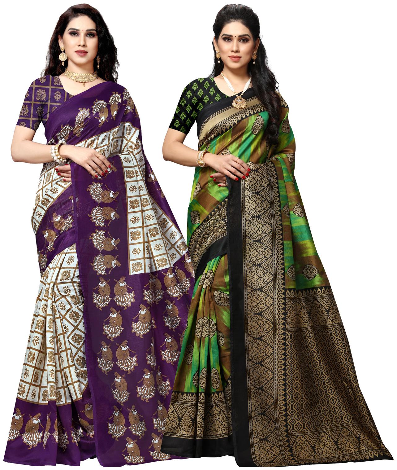 

Anand Sarees Silk Printed Multi Color Regular Saree