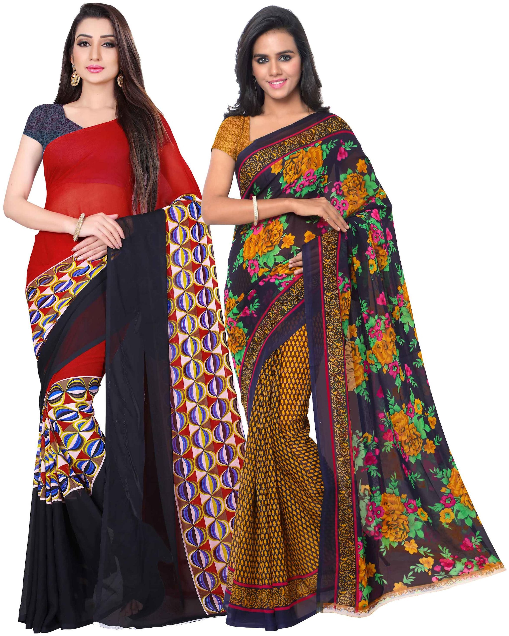 

Anand Sarees Georgette Work Printed Saree Multi
