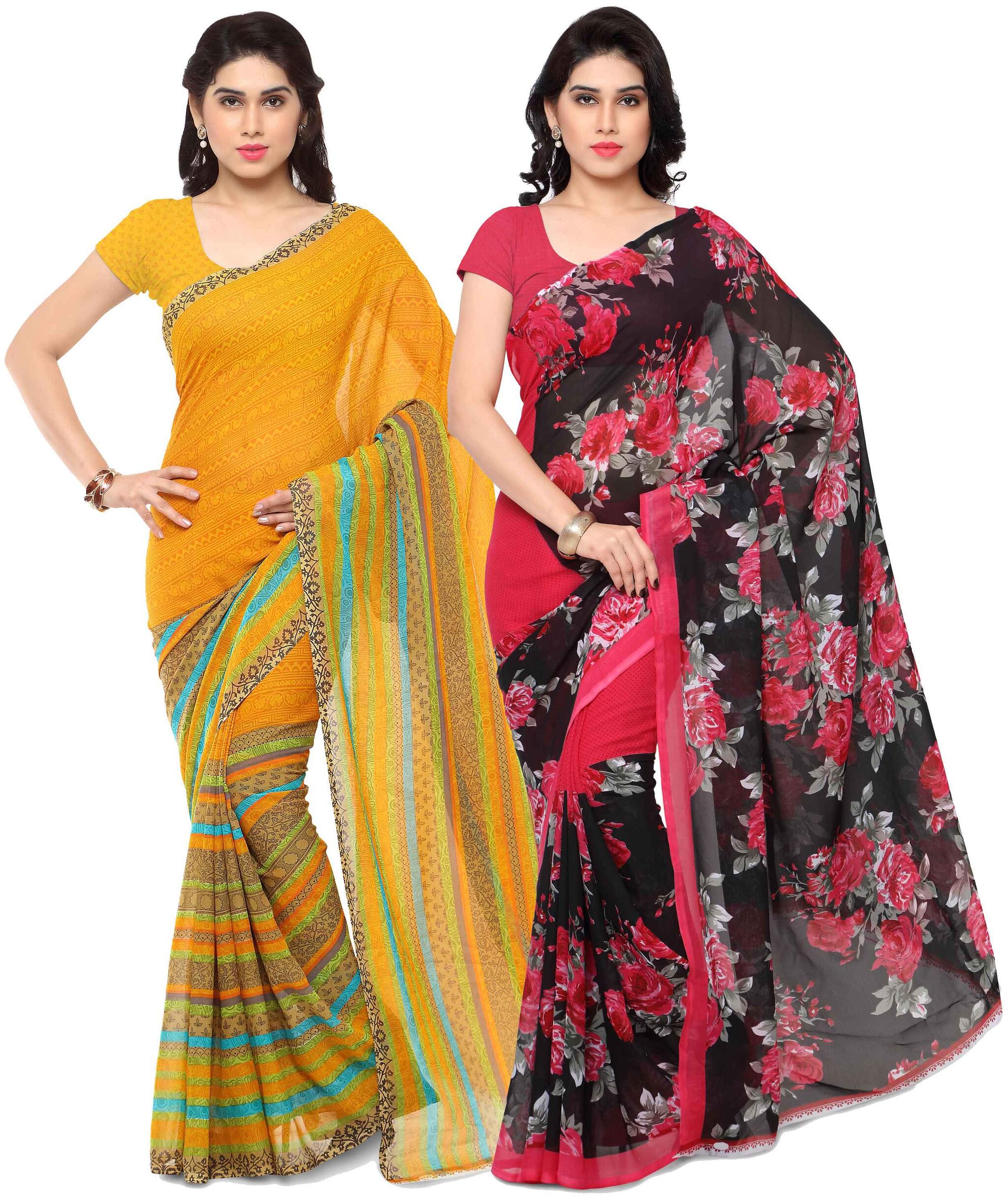 

Anand Sarees Georgette Work Printed Saree Multi