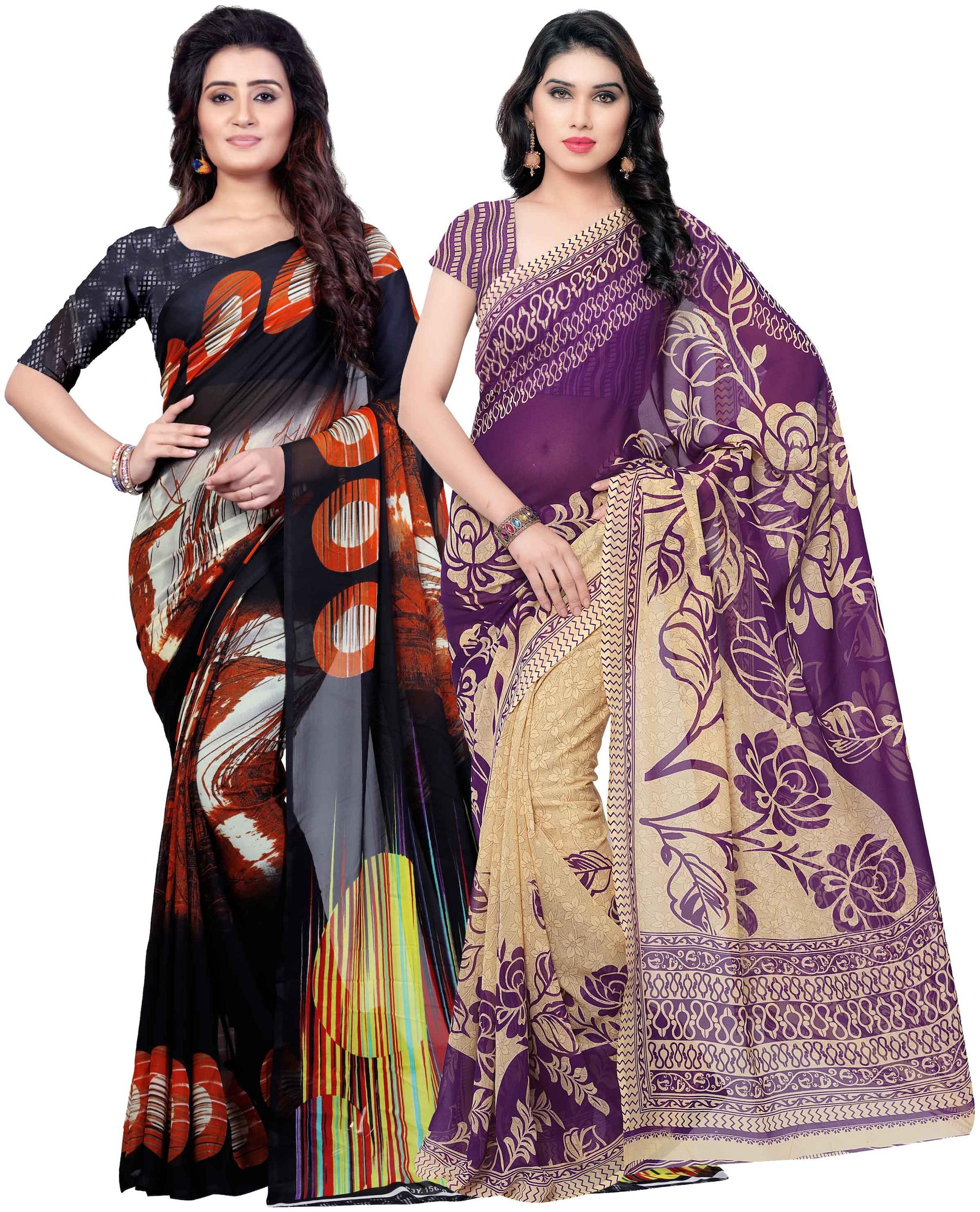 

Anand Sarees Georgette Work Printed Saree Multi