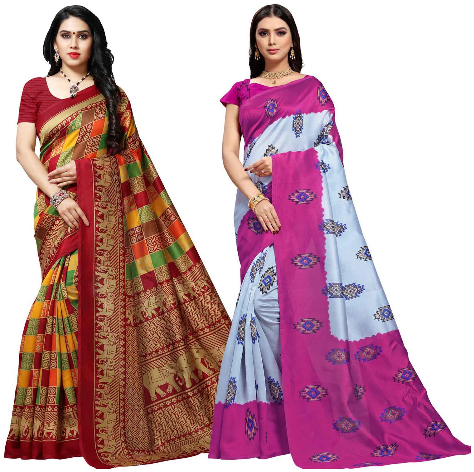

Anand Sarees Silk Printed Multi Color Regular Saree