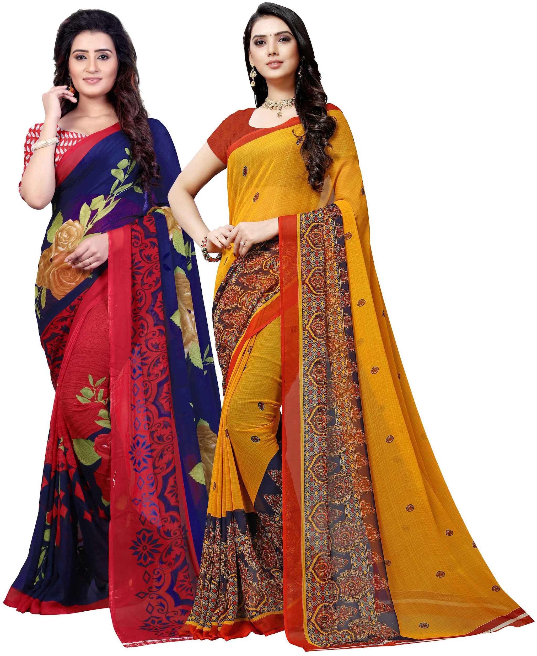 

Anand Sarees Georgette Work Printed Saree Multi
