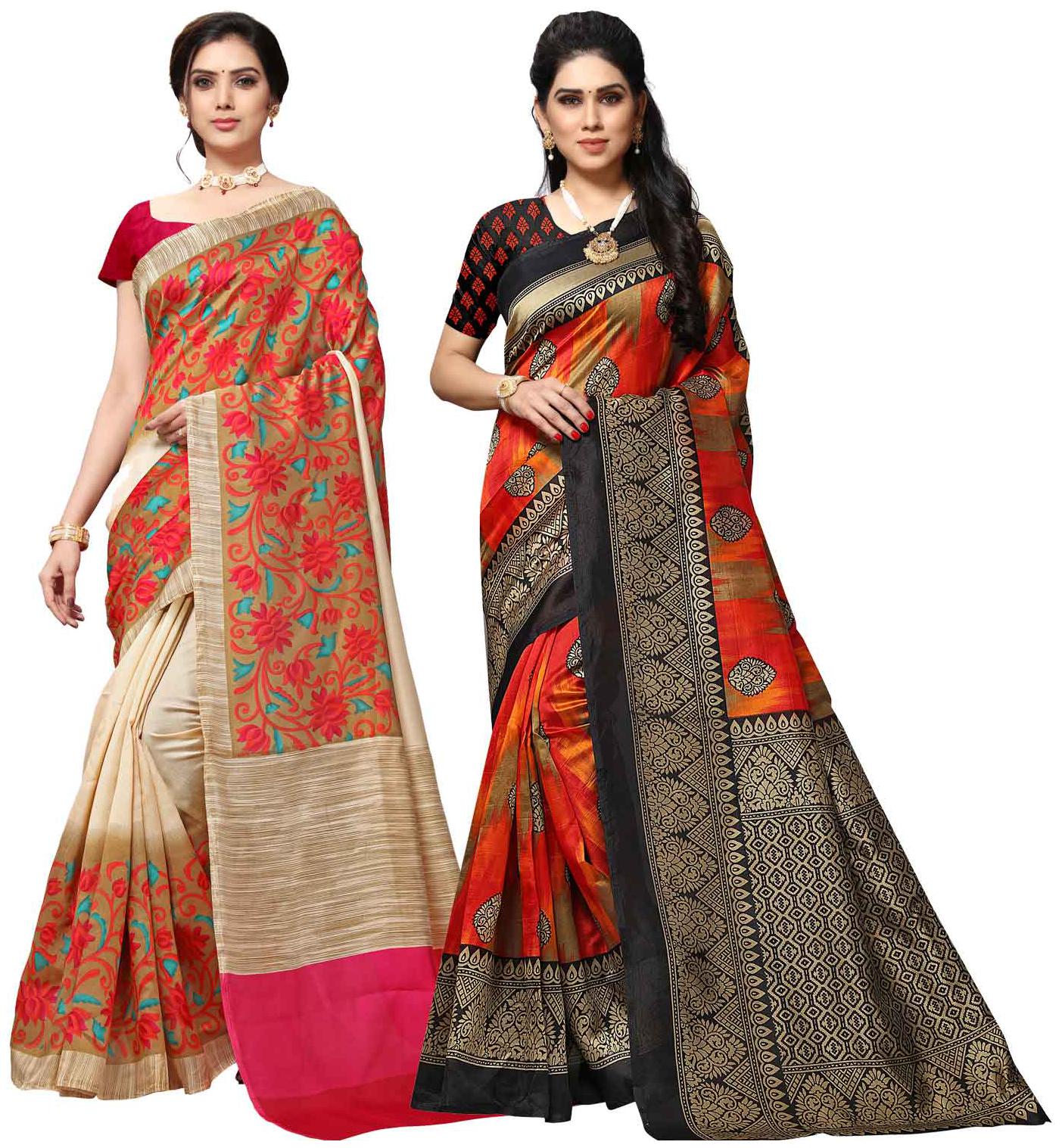 

Anand Sarees Silk Printed Multi Color Regular Saree