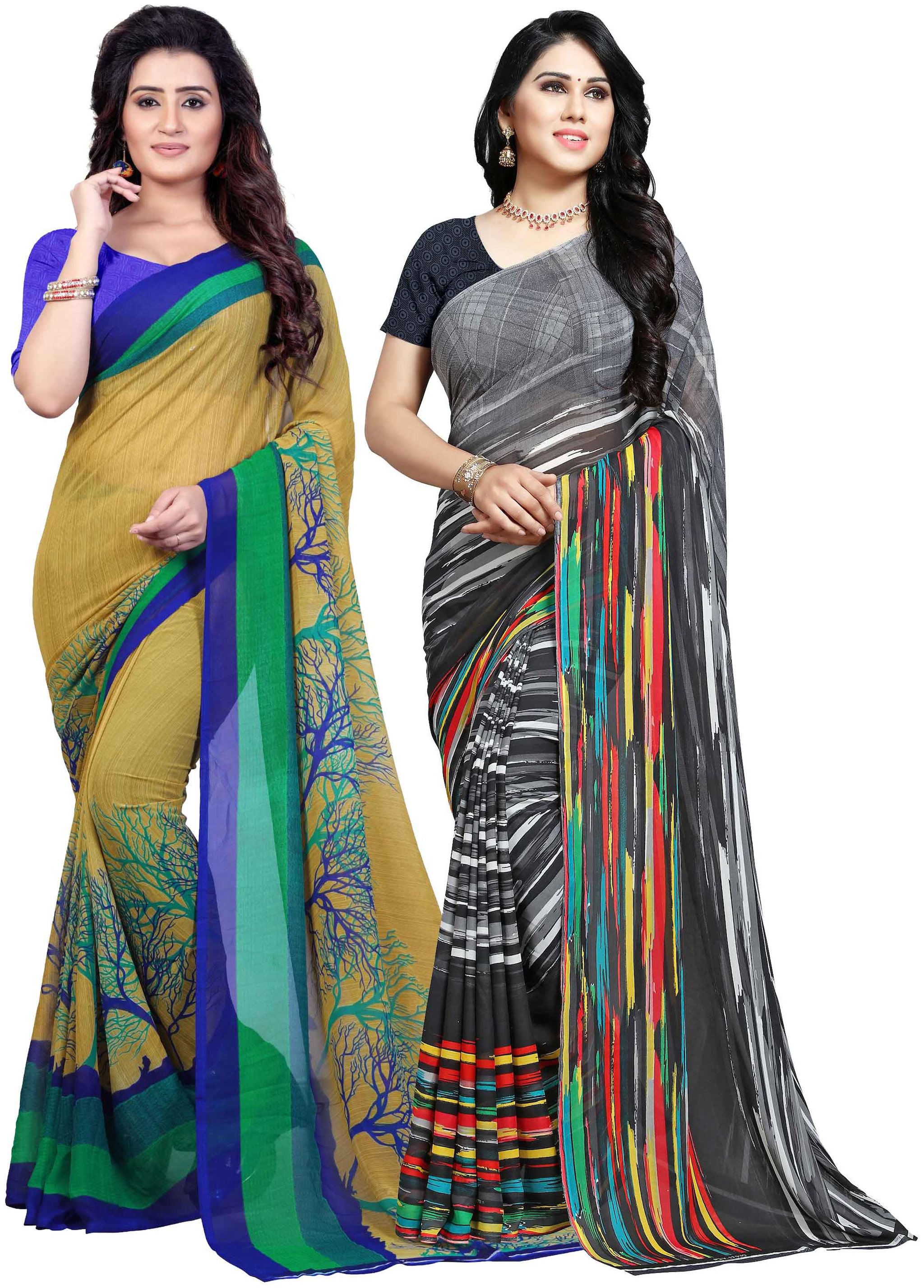 

Anand Sarees Georgette Work Printed Saree Multi