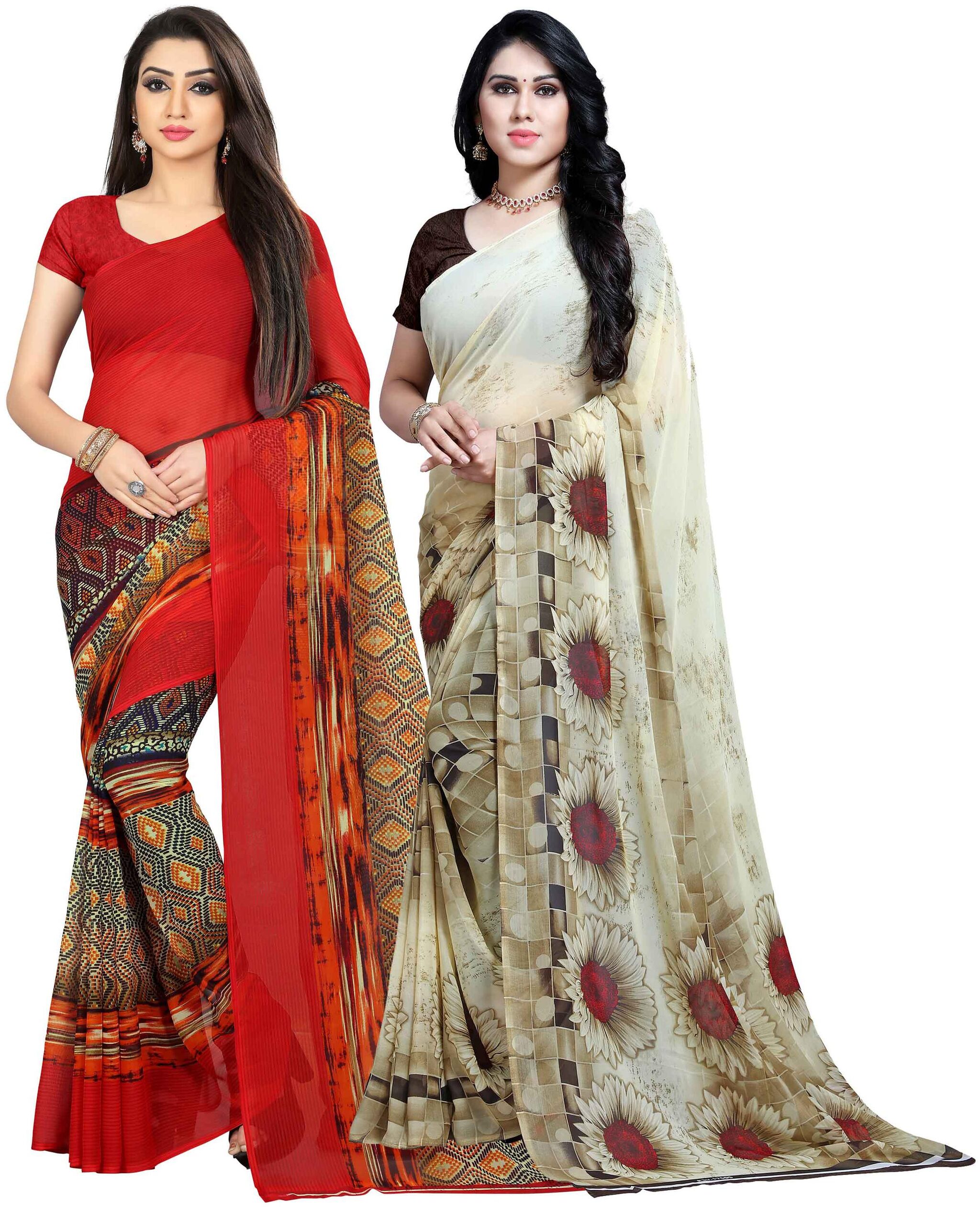 

Anand Sarees Georgette Work Printed Saree Multi