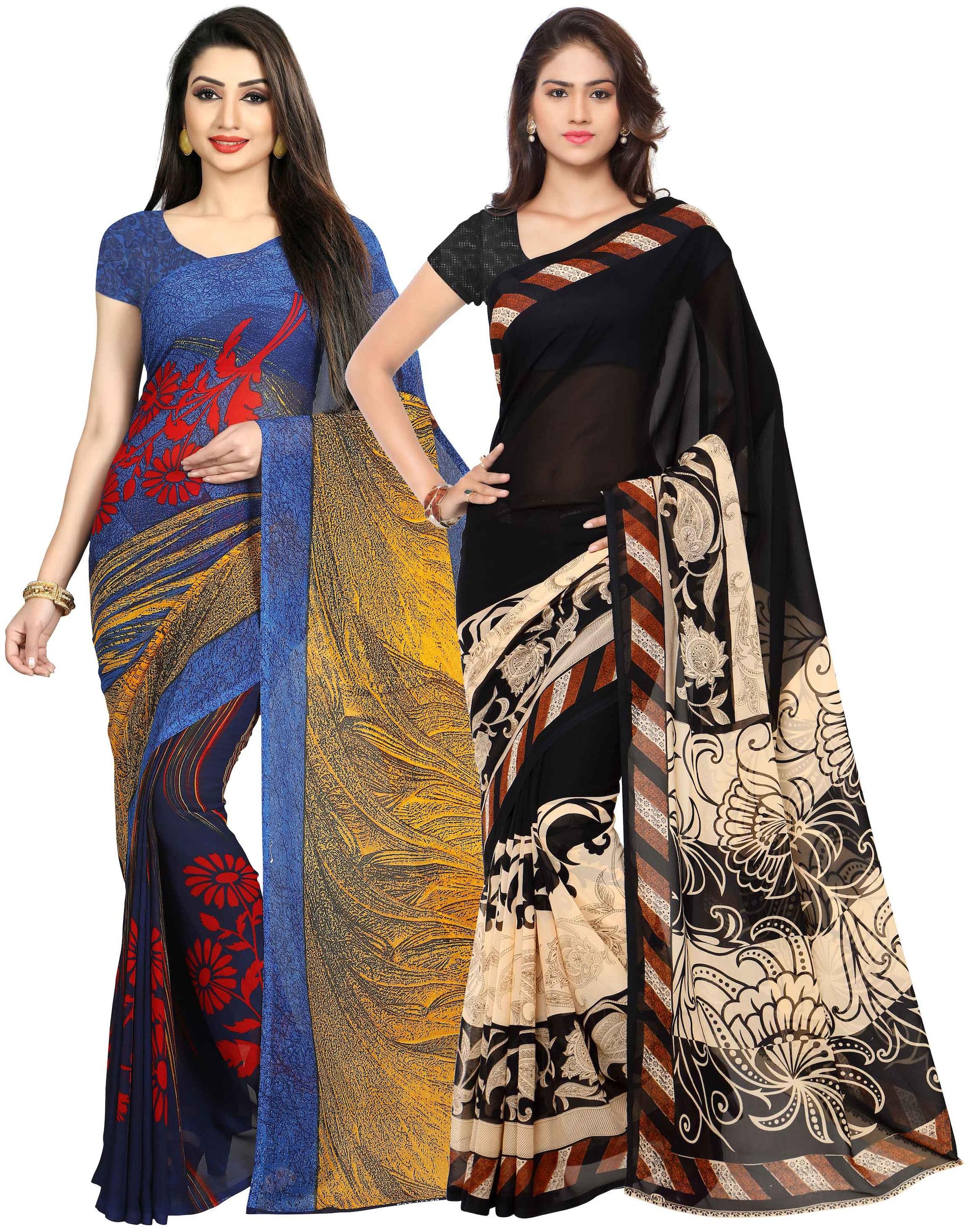 

Anand Sarees Georgette Work Printed Saree Multi