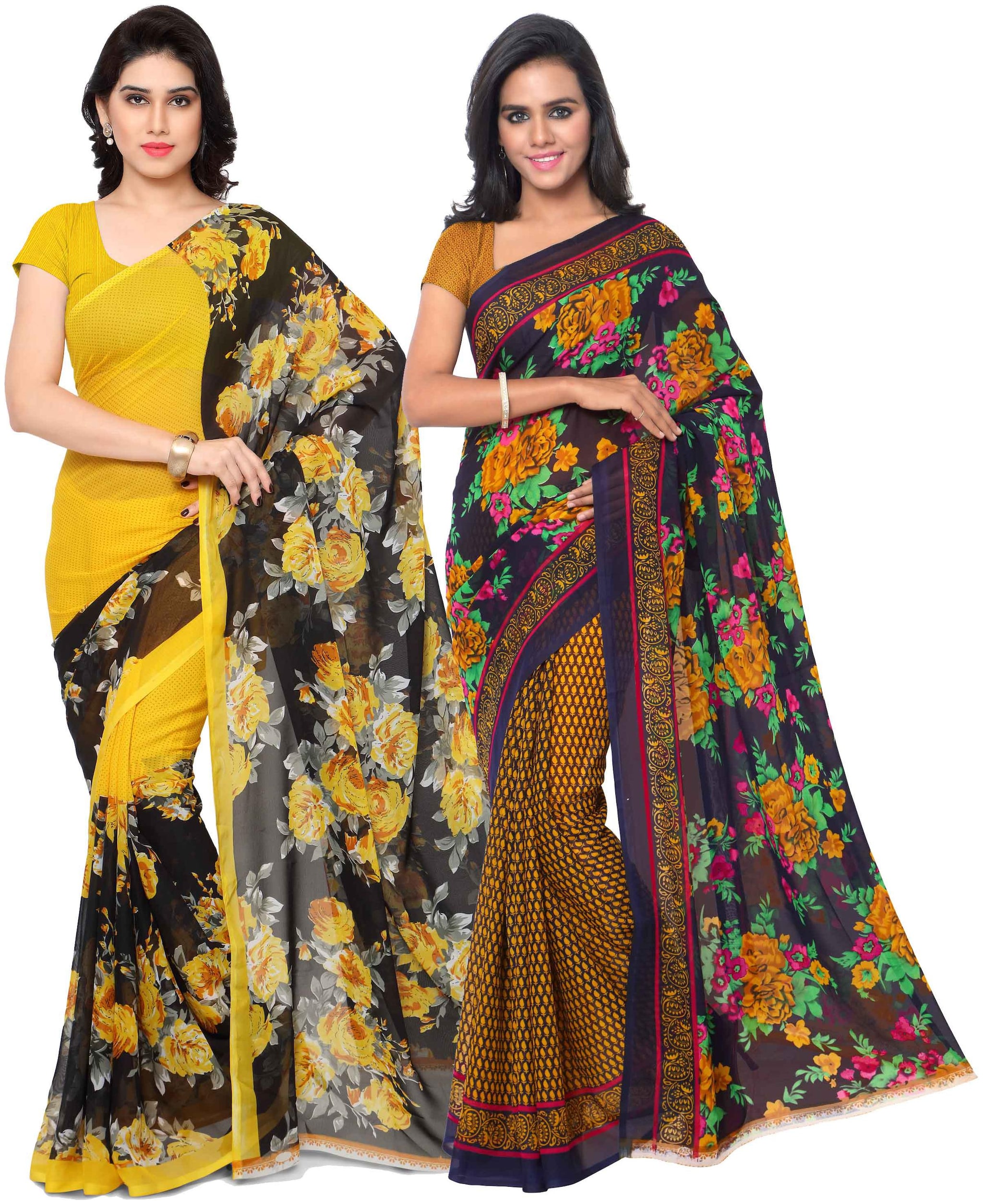 

Anand Sarees Georgette Work Printed Saree Multi