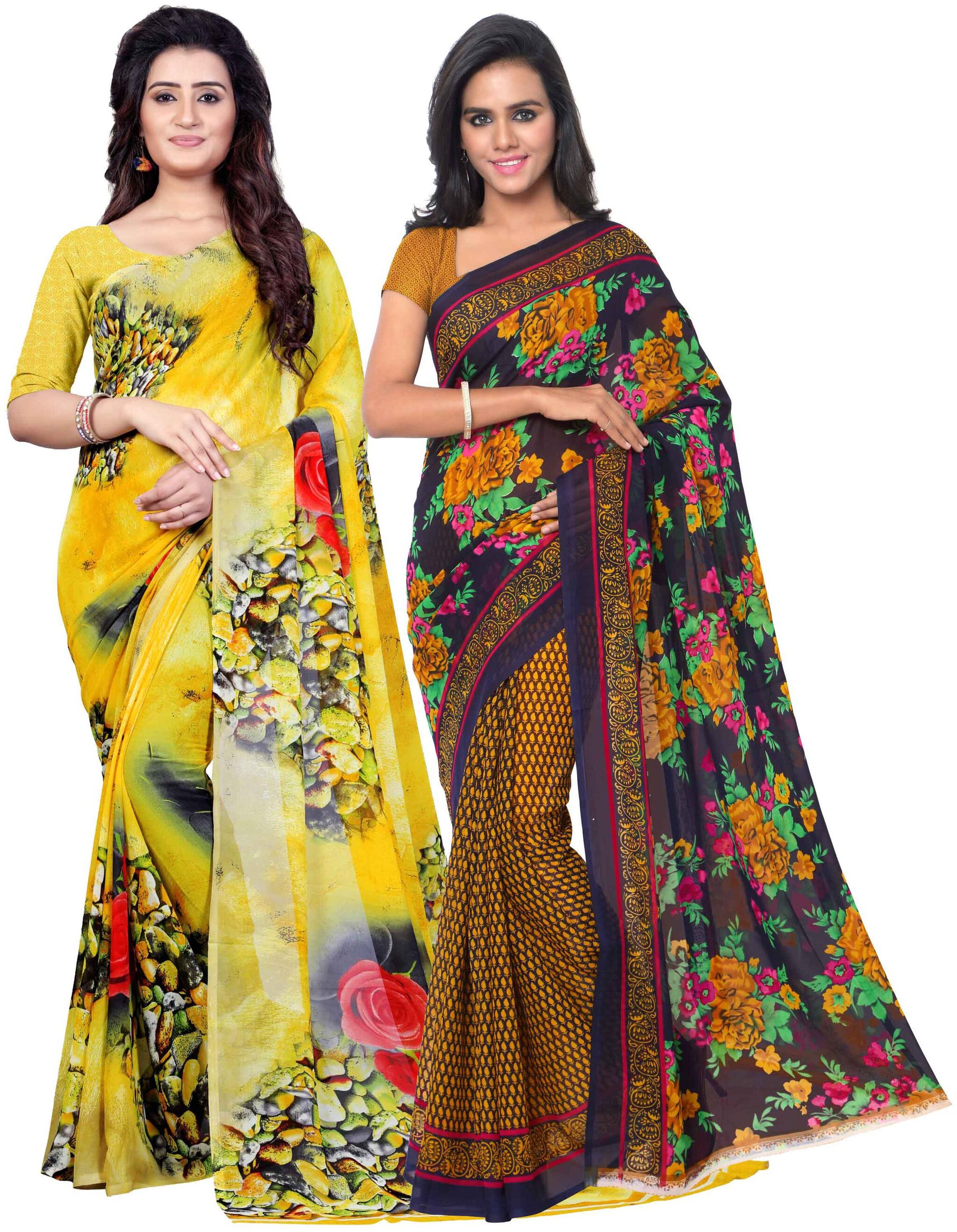 

Anand Sarees Georgette Work Printed Saree Multi