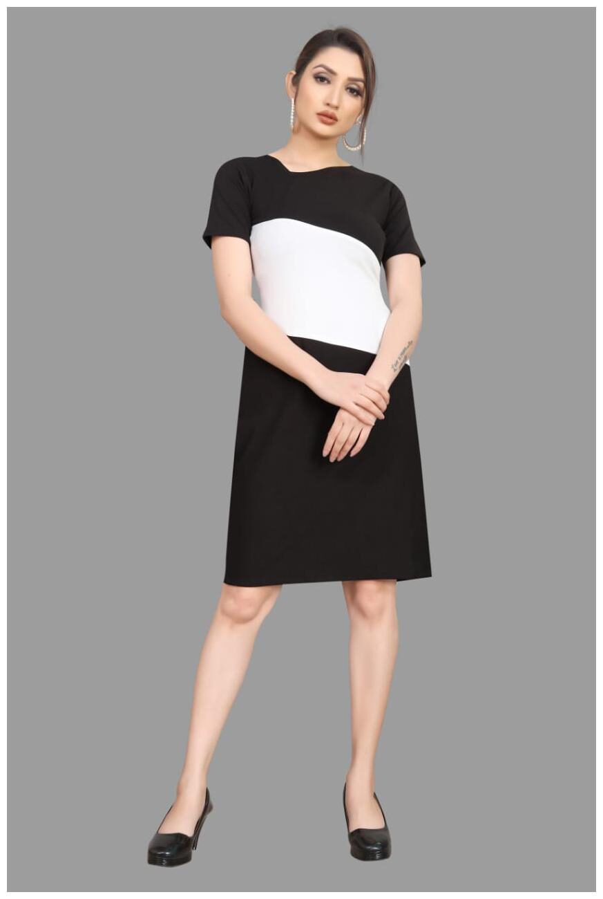 

Angel Queen Black Colorblocked Bodycon dress