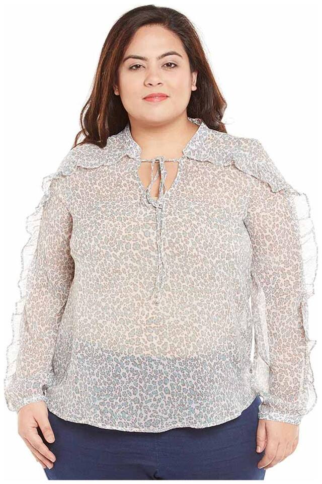 Oxolloxo Women Solid Regular top - Blue