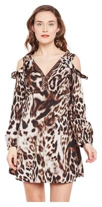 

Oxolloxo Cream Solid A-line dress