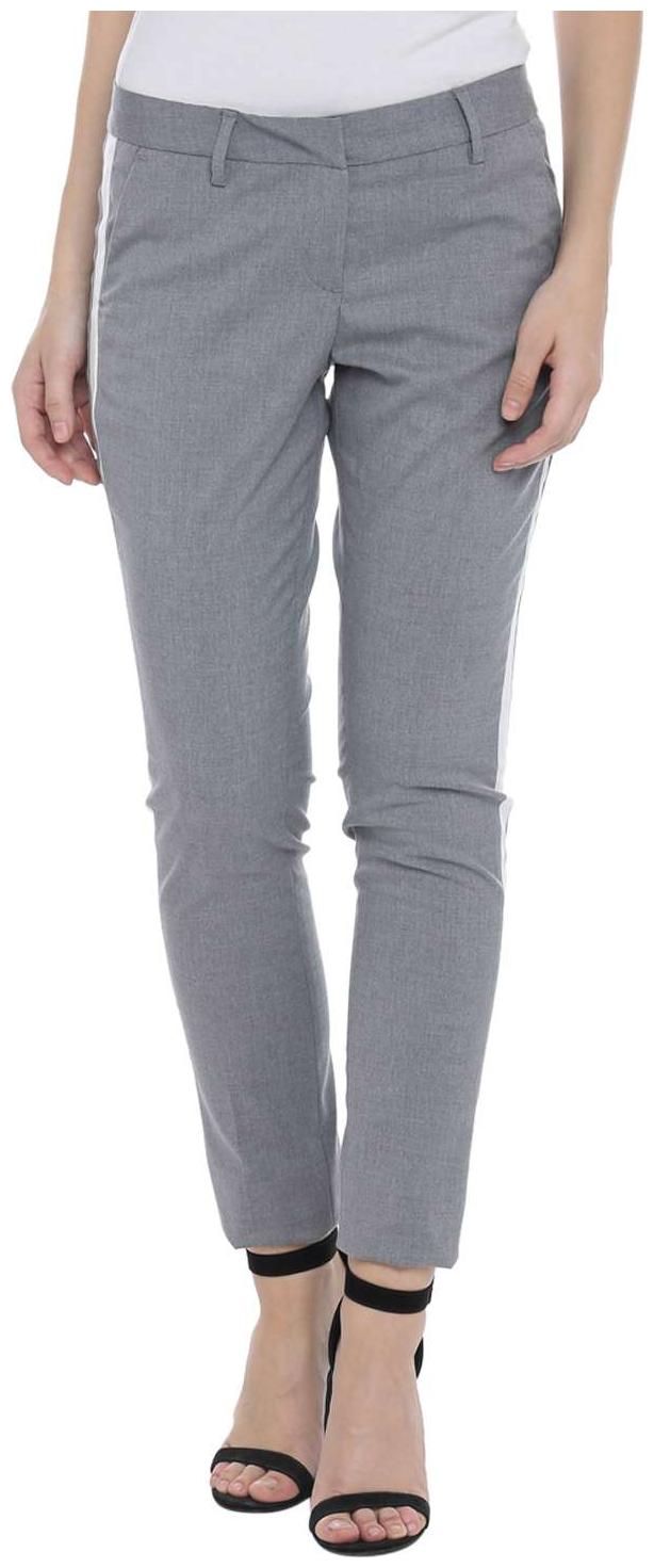 

Annabelle By Pantaloons Women Grey Slim fit Regular trousers