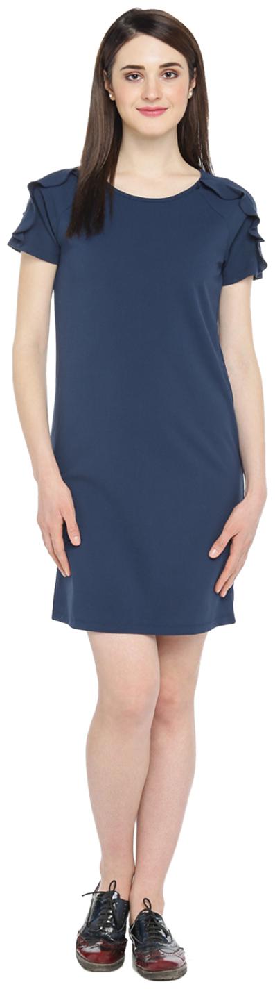 

Annabelle By Pantaloons Blue Solid A-line dress