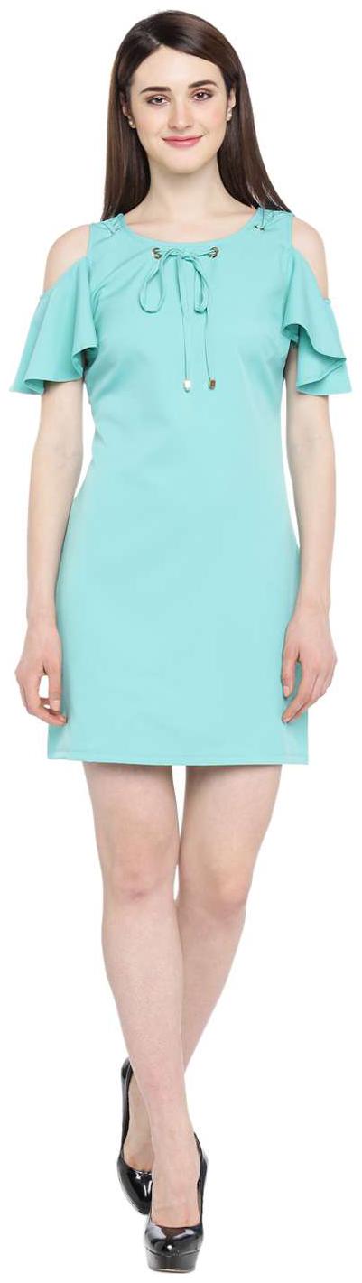 

Annabelle By Pantaloons Blue Solid A-line dress