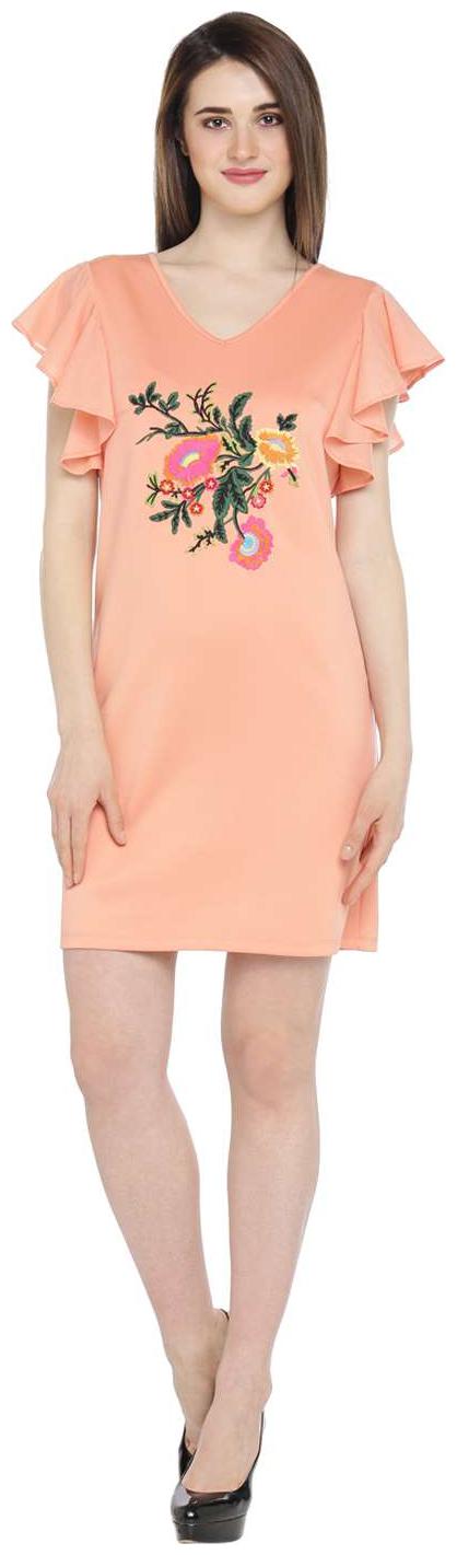

Annabelle By Pantaloons Pink Embroidered A-line dress