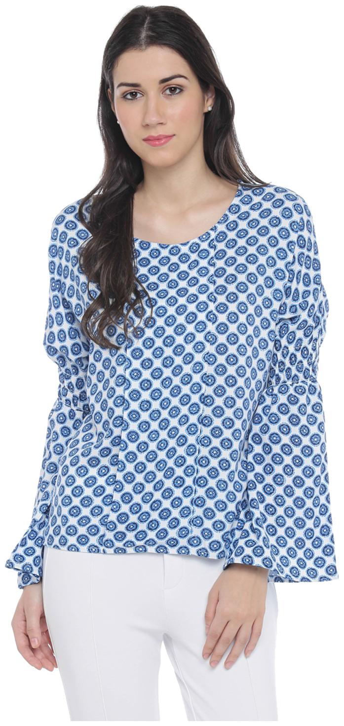 

Annabelle By Pantaloons Women Printed Regular top - White